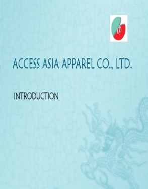 Access Asia Apparel Co., Ltd (Shanghai Cheng Xin International Trade Co., Ltd)