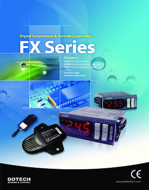 Digital Temperature and Humidity Controller (Relay Output, 2 Points) - FX3DH