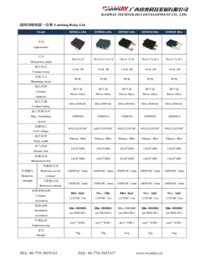 DS902A  60A Magnetic latching relay