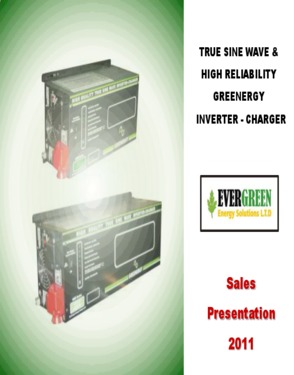 DC-AC INVERTER CHARGER SINE WAVE RELIABLE GREENERGY