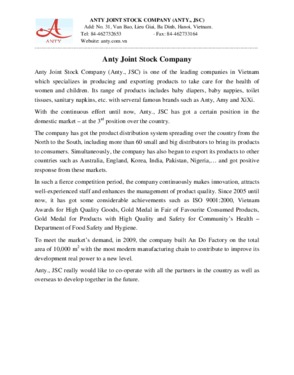 Anty Join Stock Company