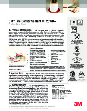 3M Fire Barrier Sealant CP 25WB+, 5 gallon, Pail