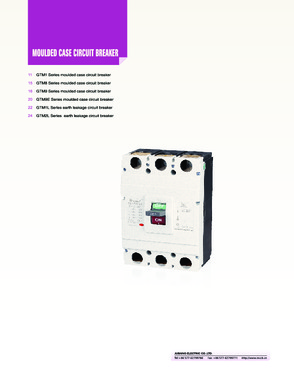 Mouded case circuit breaker, MCCB