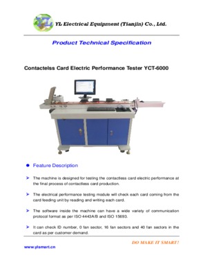 Contactelss Card Electric Performance Tester