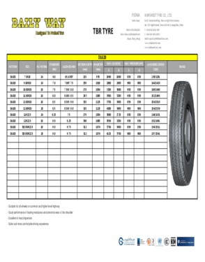 TBR TYRE - DL628