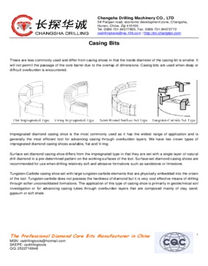 Casing Shoe bit