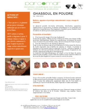 Ghassoul, natural body clay of Morocco