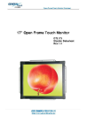 Open frame touch monitor