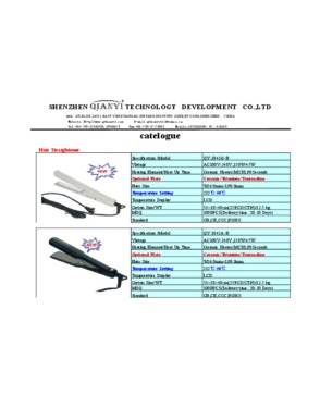 ironic Hair straightener/ LCD hair flat iron