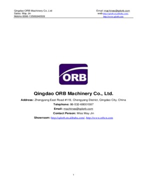 Qingdao ORB machinery co., ltd