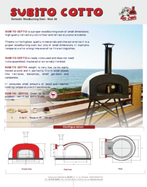 Italian portable wood oven