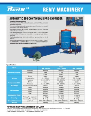EPS Continuous Pre-expander (EPS machinery)