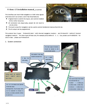 Benz navigation system and reversing system