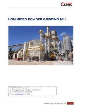 HGM100L ultra fine grinding mill(formerly named as HGM100A)