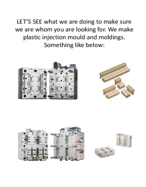 1 IMPRESSION TOOL PRECISION INJECTION MOULD TOOLS DIE