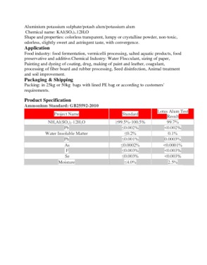Aluminium potassium sulphate, potash alum, potassium alum 