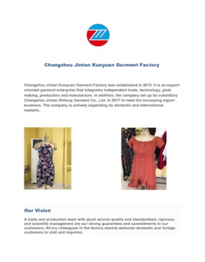 Changzhou Jintan Zhitong Clothing Co. Ltd