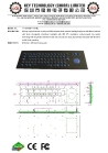 Backlight Keyboard with stainless steel material