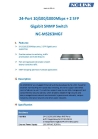  24-Port 10/100/1000Mbps + 2 SFP Gigabit SNMP Switch (NC-MS263MGF)