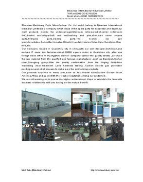 Blueview Machinery Parts Manufacturer Co., Ltd.