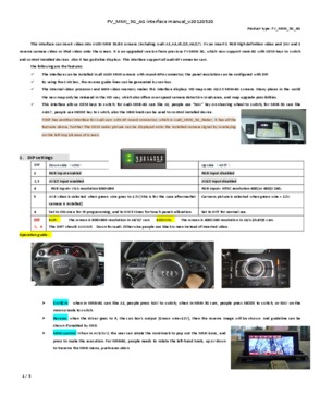 Audi car navigation interface multimedia
