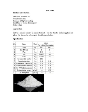 zinc oxide powder