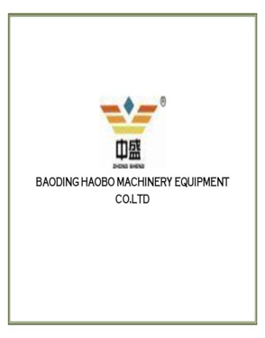 BAODING HAOBO MACHINERY EQUIPMENT CO.LTD