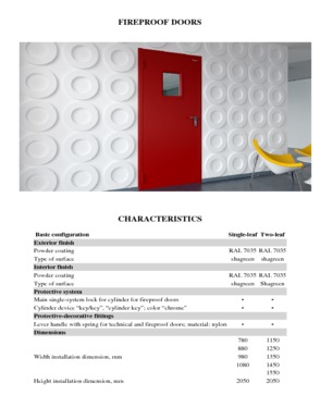 Doors Residential Fireproof Technical Safety and Security Reliable and Durable High quality