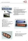 car battery voltage meter with in/out thermometer and clock