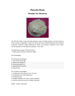 Phenolic Resin (Powder For Abrasive)