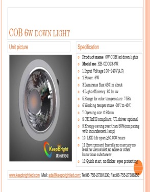 new design Shenzhen cob led downlights