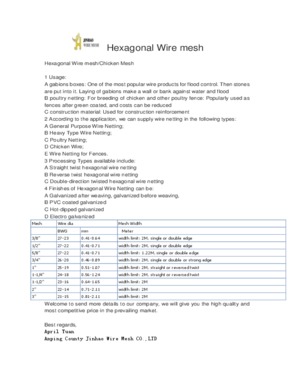 Hexagonal Mesh (Netting)