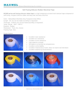 Self fusing silicone rubber tape