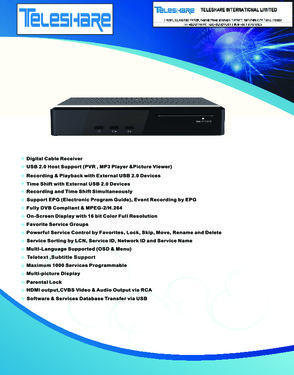 HD DVB-C Conax+USB PVR
