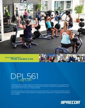 Leg Curl Fitness Equipment PRECOR DPL0561 Plate Loaded Line