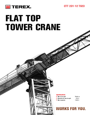 Comedil CTT231-12T Heavy Tower Crane Italy