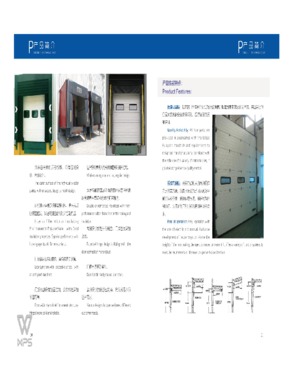 Industrial folding door