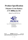 Melasta High Power Lipo Battery cells for Racing Car and Robots (3.7V 8Ah 35C, 147Wh/kg energy density)