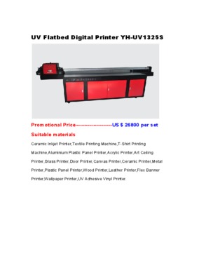 Digital Flatbed printer-Heavy duty