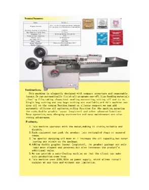 Single Row Condom Packing Machine