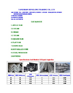 TANGSHAN HENGLONG TRADING CO., LTD