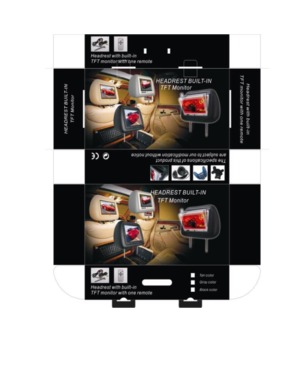 7'' head rest monitors LED backlight TM-705H