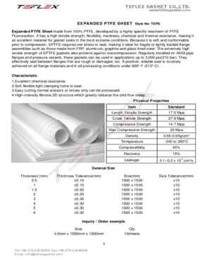 â€‹Expanded PTFE Joint Sealant 