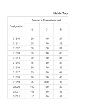 Metric Typer Roller Bearing / Stainless Steel Taper Roller Bearing (32960)