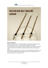 hollow grouting self-drilling anchor bolt