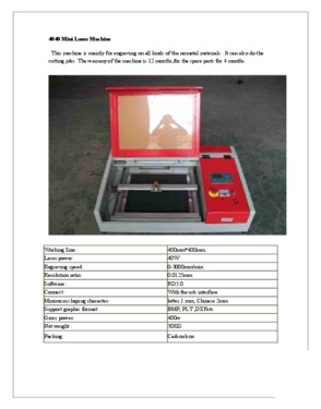 4040 Mini Laser Machine