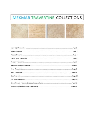Mekmer Marble and Travertine