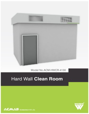 Hard Wall Clean Room