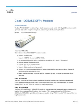 SFP-10G-ER SFP+ 10G 40km Fiber Optic Equipment&Module