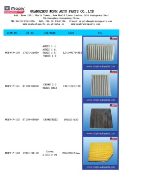 air filter 80292-SBG-W01/cabin air filter/auto air filter